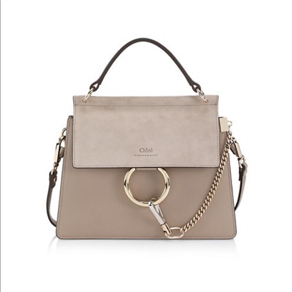 Chloe Small Fay Top Handle Bag Motty Grey